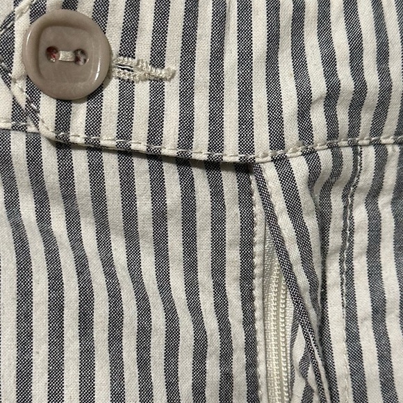 Anthropologie Cartonnier striped embroidered cropped pant 0 - Picture 7 of 13